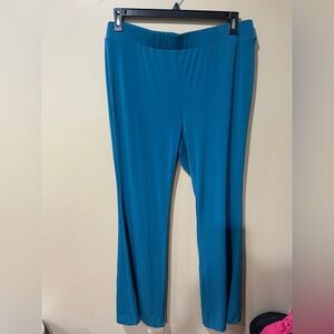 Lane Bryant Blue Wide Leg Pants ~ Super Stretchy